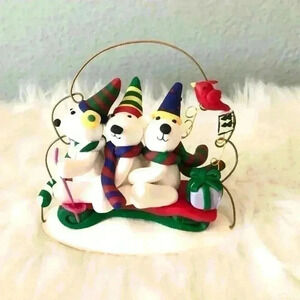 kirkland christmas polar bears cardinal christmas ornament